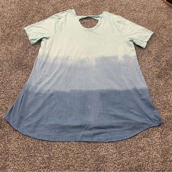 fresh produce Dresses & Skirts - Fresh Produce Womens Dress Size 3x Stripes A-Line Blue Cotton Casual Comfort